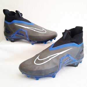 Nike Alpha Menace Elite 3 Flyknit Black Blue Football Cleats